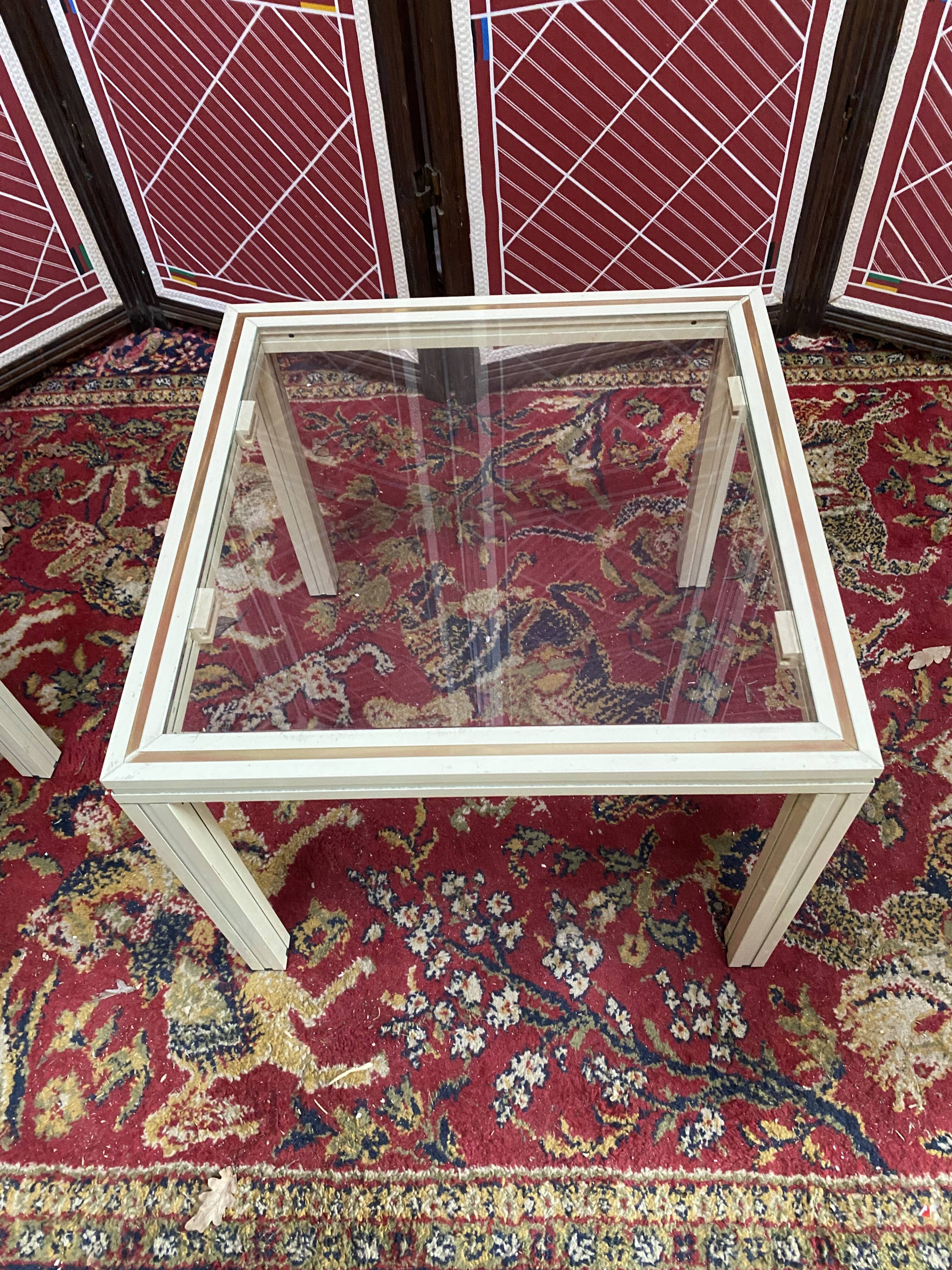Set of 3 nesting tables by Pierre Vandel, 1970s