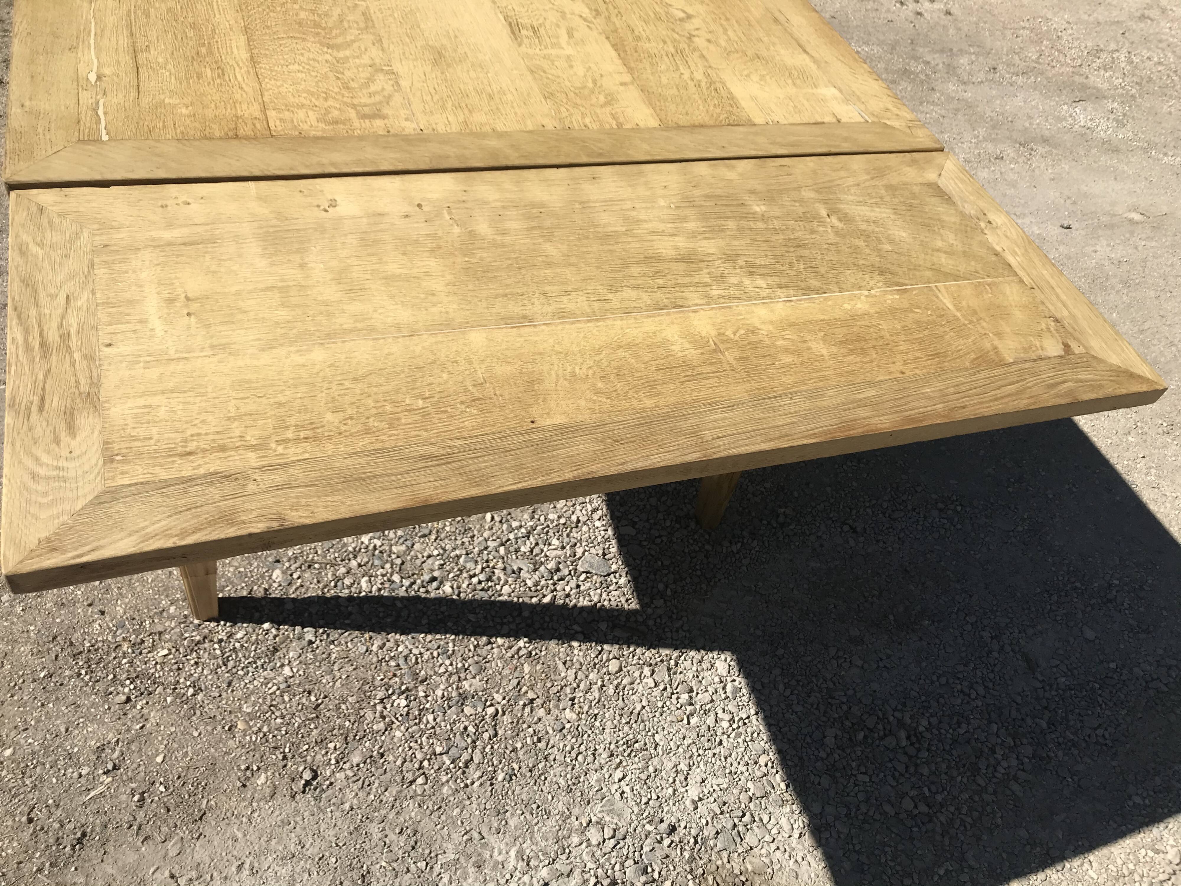 Renovated oak art deco farm table