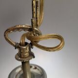 Space Age Chrome and Murano Glass Globe Lamp, Mazzega 1960-70