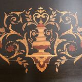Table pliante marquetée, époque Napoléon III – XIXe