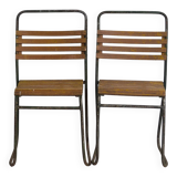 Antique garden chairs (c.1920). Set of 2 pieces #32