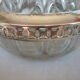 Spades glass flowers silver metal strapping