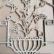 Art deco cast iron door grille