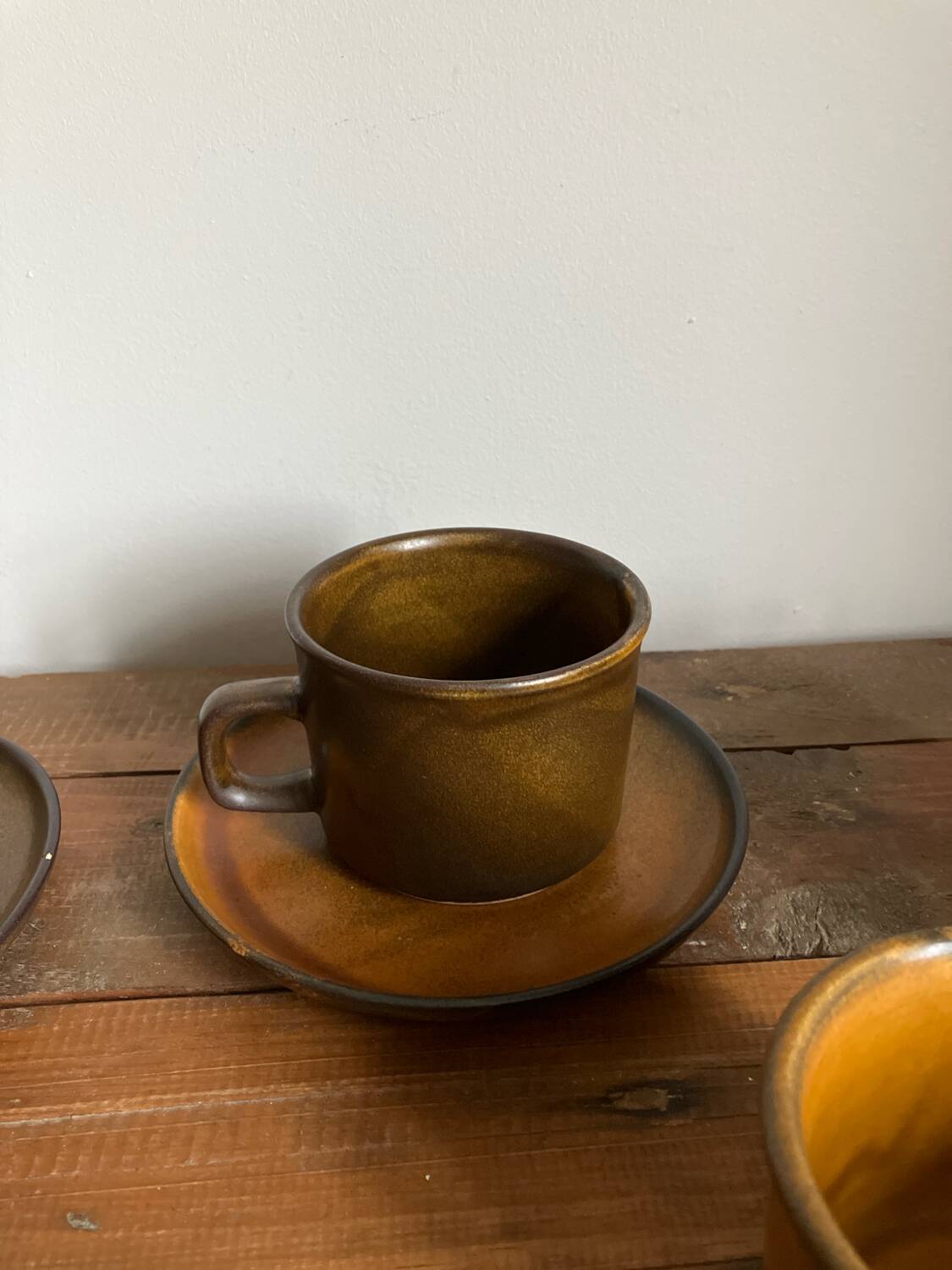 6 West German coffee cups