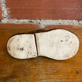 Cendrier ancien Vallauris céramique multicolore forme chaussure vintage