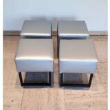 Modernist low square stool.