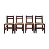 Set of 4 mulched chairs