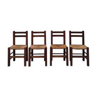 Set of 4 mulched chairs