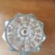Vintage origami-style crystal vase