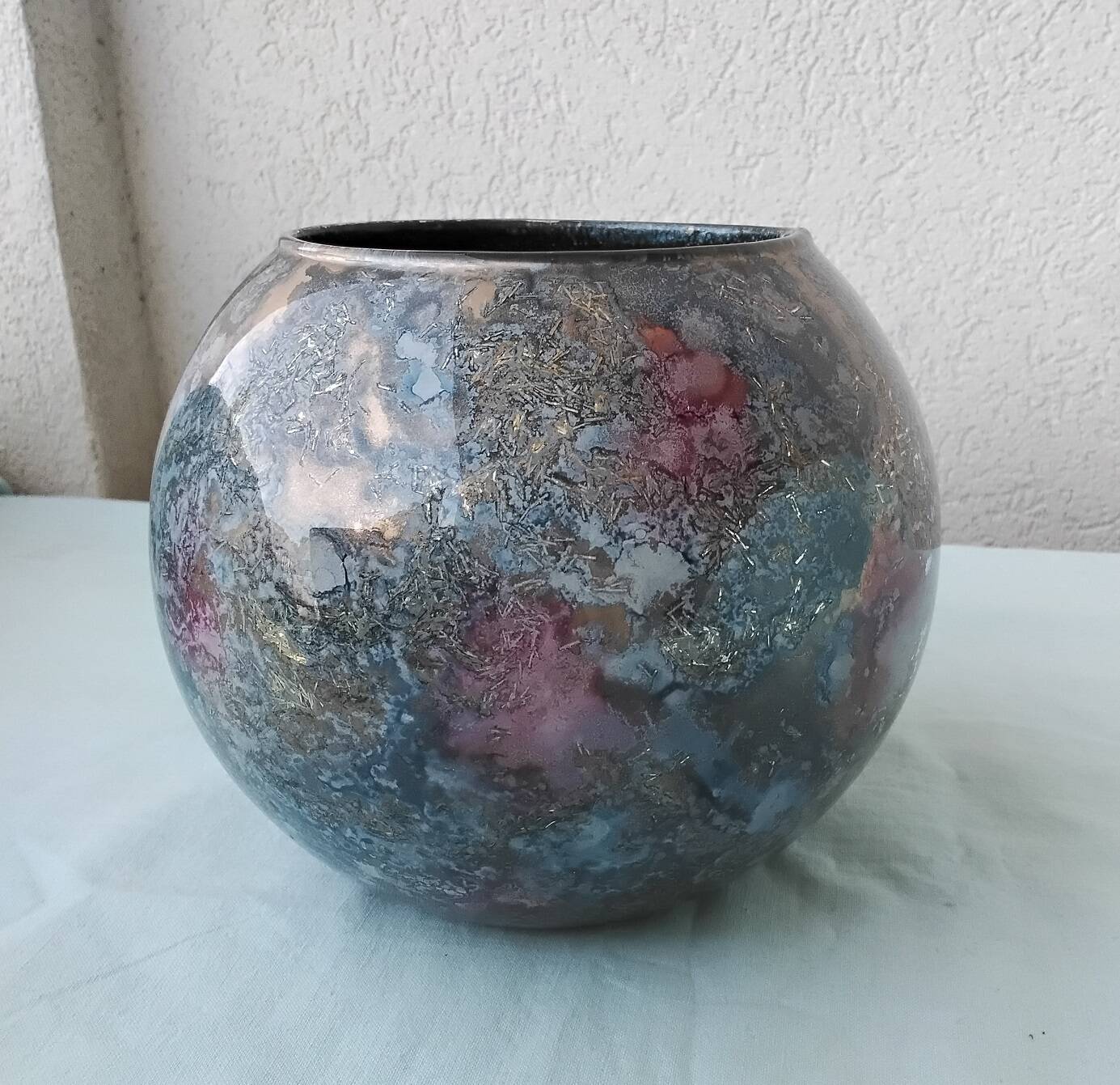 Vase en verre Jean-Noël Bouillet