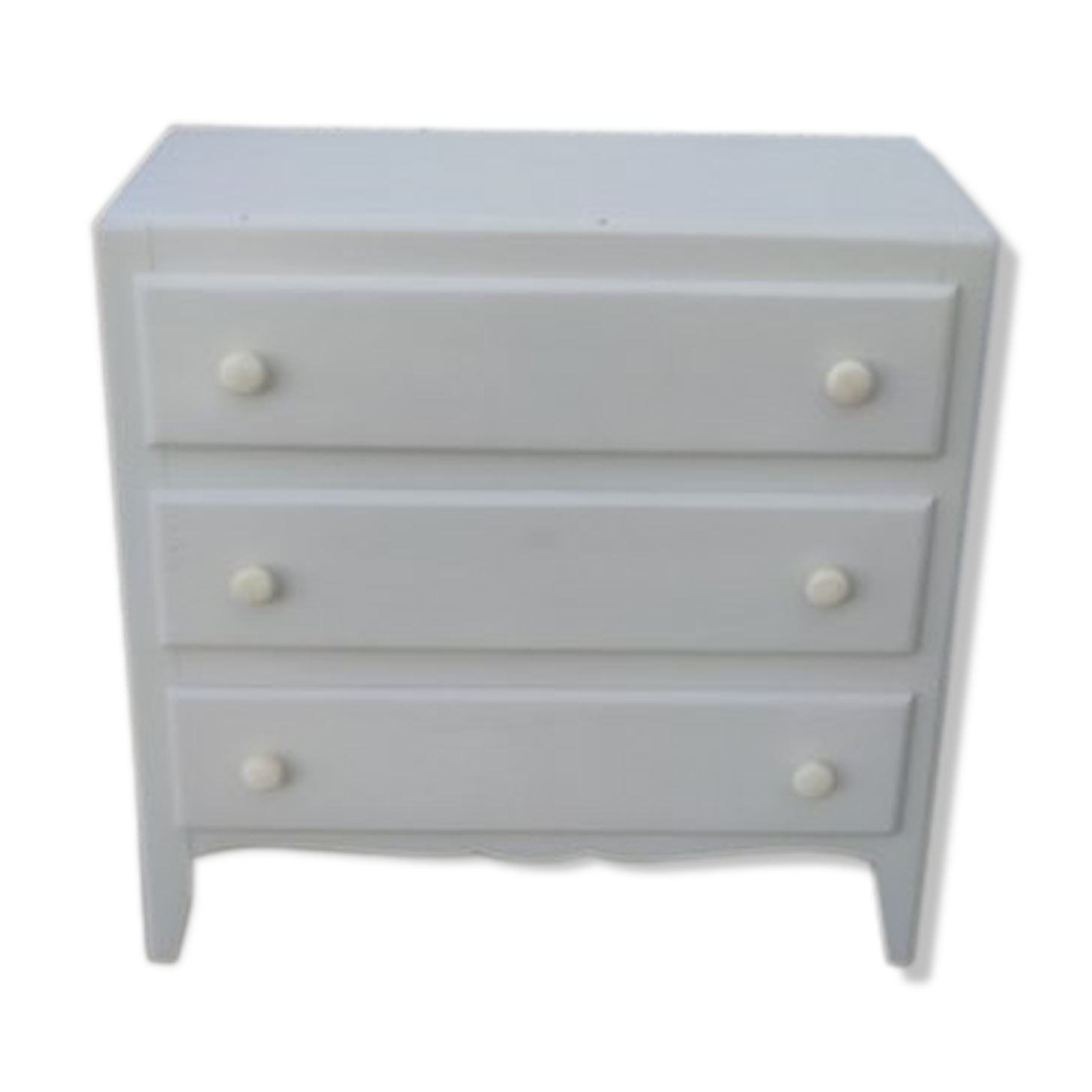 Shallow antique chest of drawers