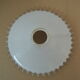 Opaline suspension with serrated edges