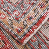 6x10 red classic floral vintage rug 314x197cm