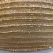 Plafonnier en verre doré de Murano Encastré années 1970