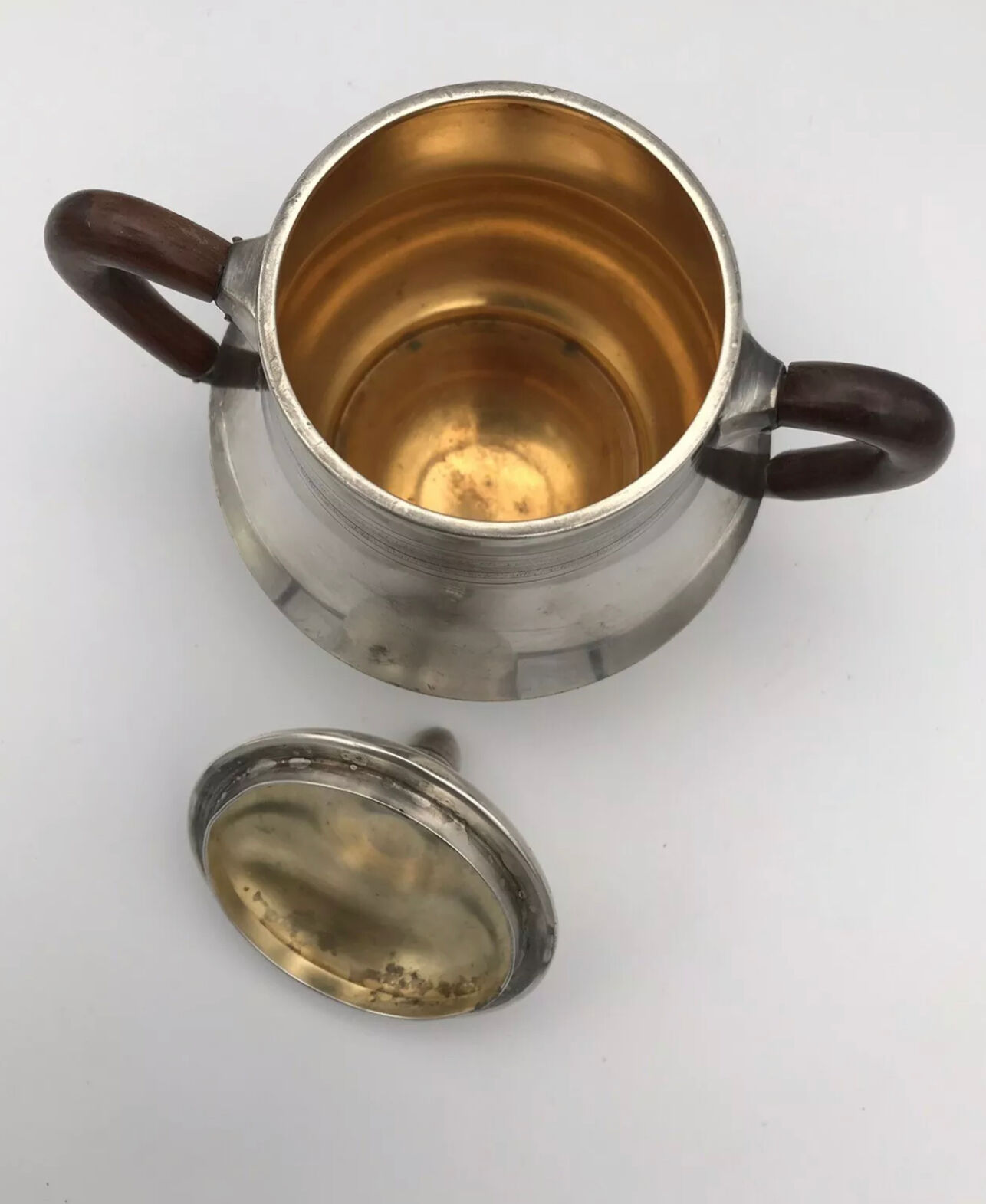 Coffee/tea service in silver metal punch goldsmiths phoenix villeurbanne xixth