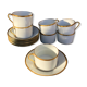 Lot de grandes tasses à café porcelaine Raynaud