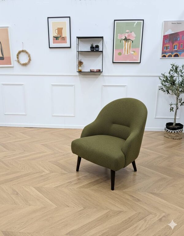 Fauteuil crapaud restauré