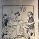 Original drawing on cardboard by Lucien Metivet