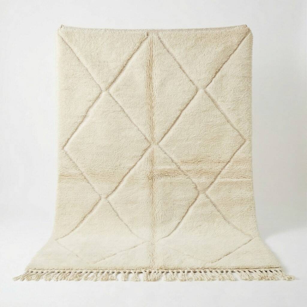 Berber rug with white diamonds 150x250 cm