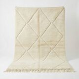 Berber rug with white diamonds 150x250 cm