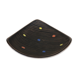 Empty cut trilobed ceramic pocket from the 50s