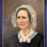 Old oil portrait