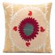 Housse de coussin brodée vintage 61x66 cm
