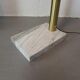 Italian regency brass arc floor lamp with five arms and marble base, 1970's
