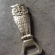 Décapsuleur vintage hibou en bronze argenté