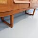 Vintage Scandinavian style sled foot sideboard in teak from the 60s