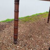 Rustic restaurant bistro table in solid oak, 1900 period - 1m85