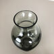 Set of 3 cubic hand blown crystal glass vase by Friedrich Kristall Germany 1970s