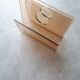 Newspaper holder, Lucite, 70s