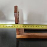 Extensible exotic wood bookend