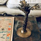 Bronze palm chandelier