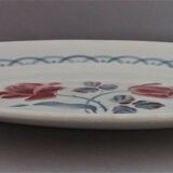 Oval service dish in earthenware Sarreguemines model Cannes