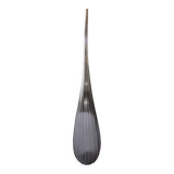 Salviati soliflore vase Aria Piccolo model in blue gray ribbed glass