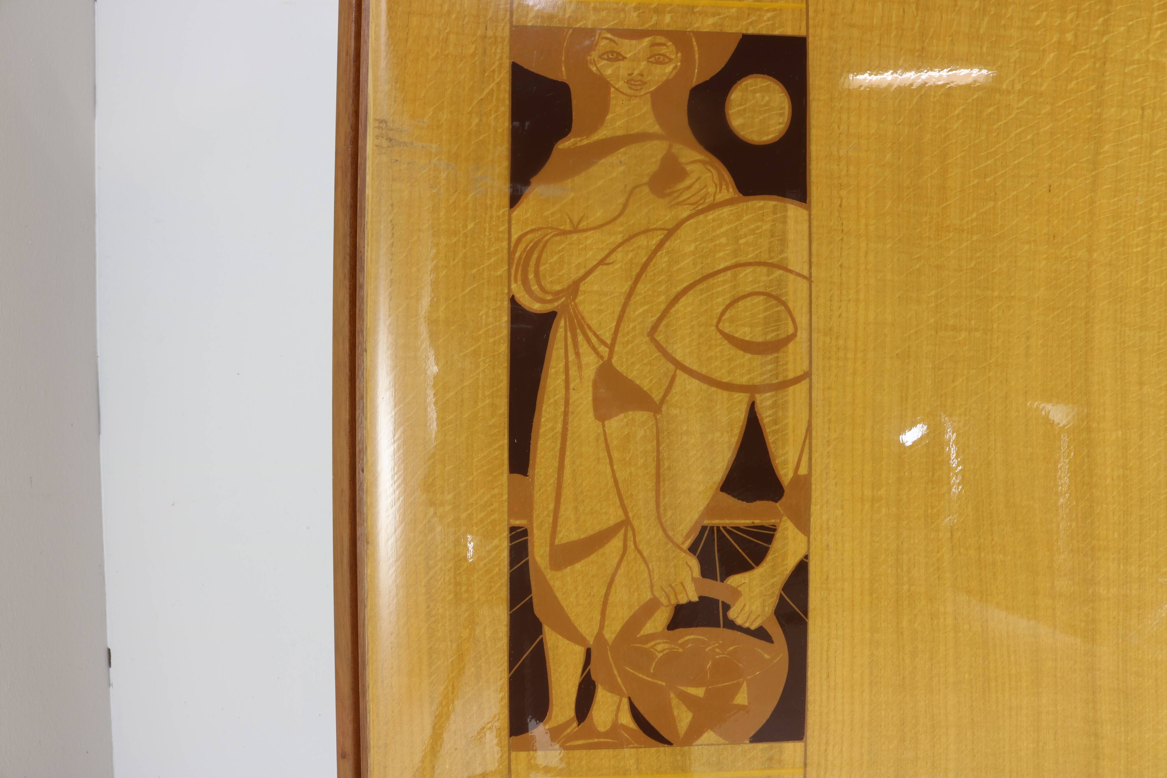 Ingenious sixties wall bed cabinet by C. Princic Gorizia Italy