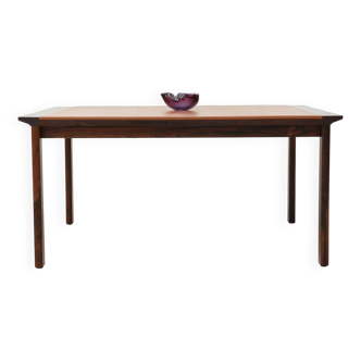Rosewood and Leather Coffee Table by Hans Olsen