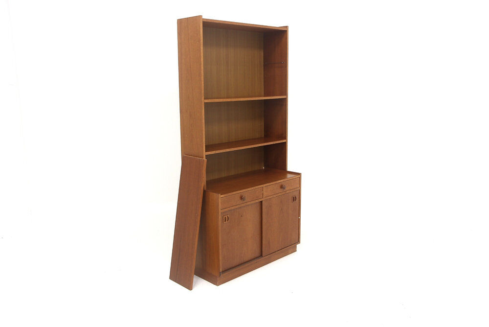 Bibliothèque scandinave en teck, Suède, 1950