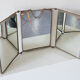 Miroir triptyque de barbier 49x20cm