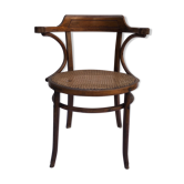 Ancien fauteuil  canné Baumann