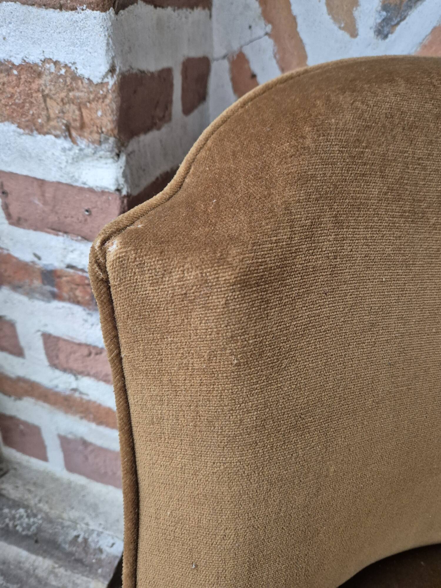 Pair of Napoleon III toad armchairs