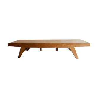 Table basse vintage des années 60 en chêne