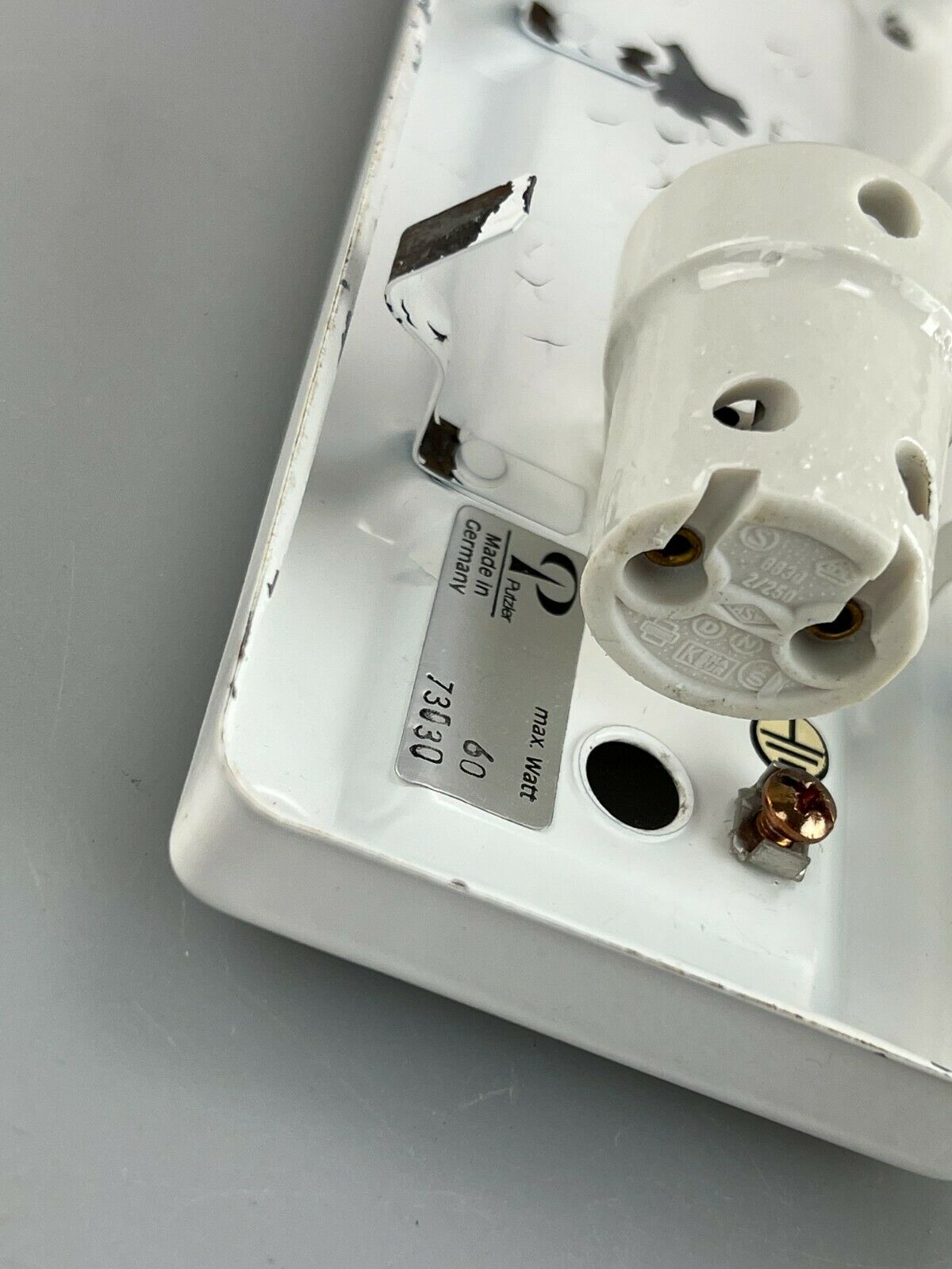 60s 70s peill & putzler wandampe wall lamp glass space design lamp 60s