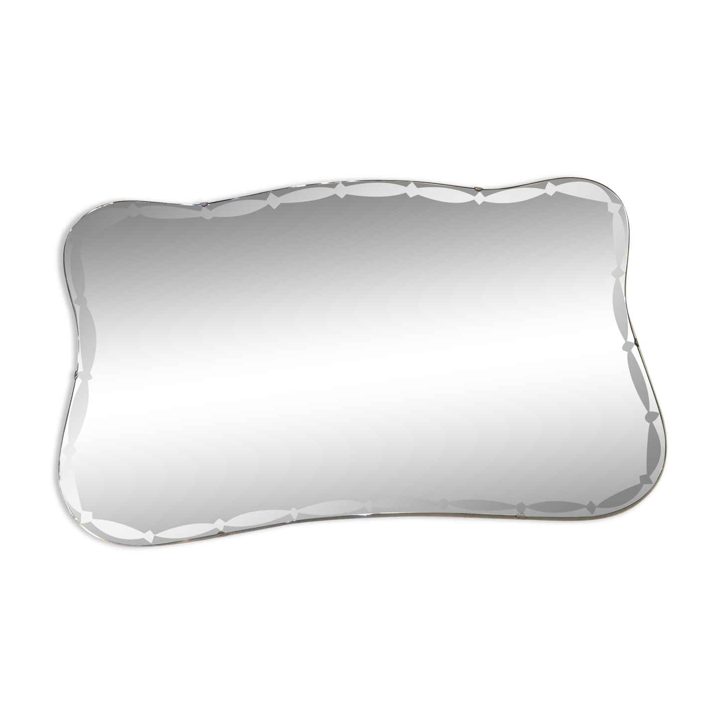 Art deco beveled mirror
