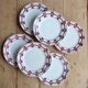 6 vintage ironstone dessert plates Moulins des Loups - Stuar model