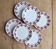 6 vintage ironstone dessert plates Moulins des Loups - Stuar model