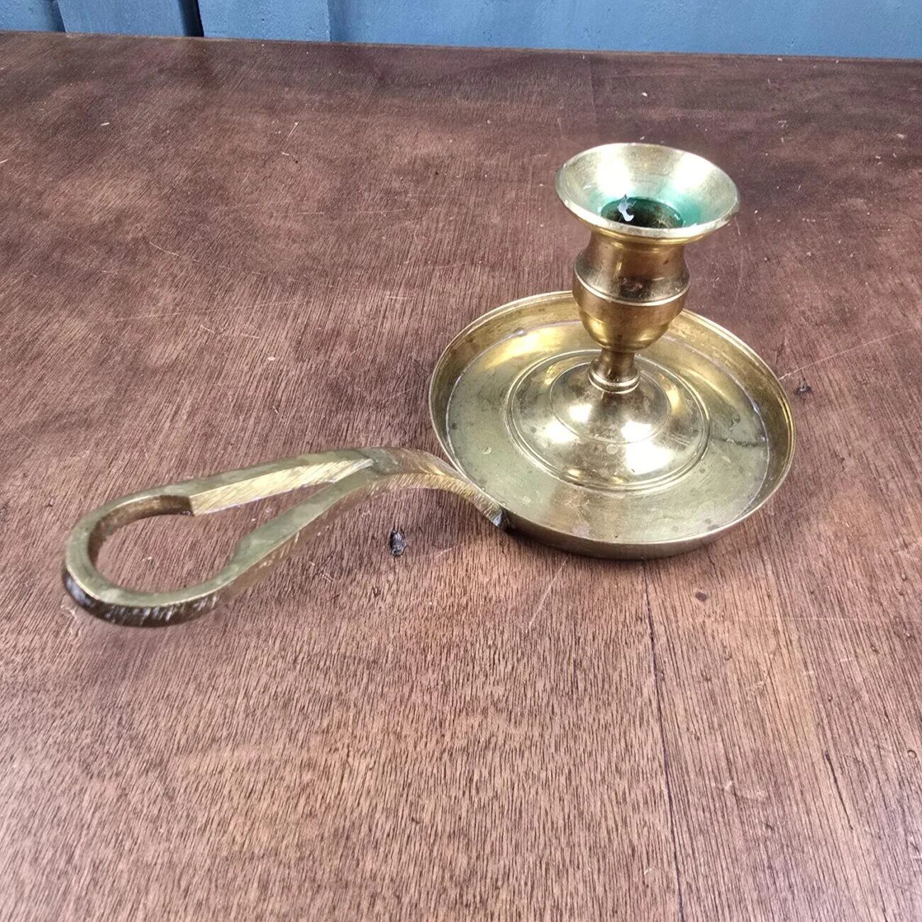 Vintage brass cellar rat, geometric handle in Art Deco style.