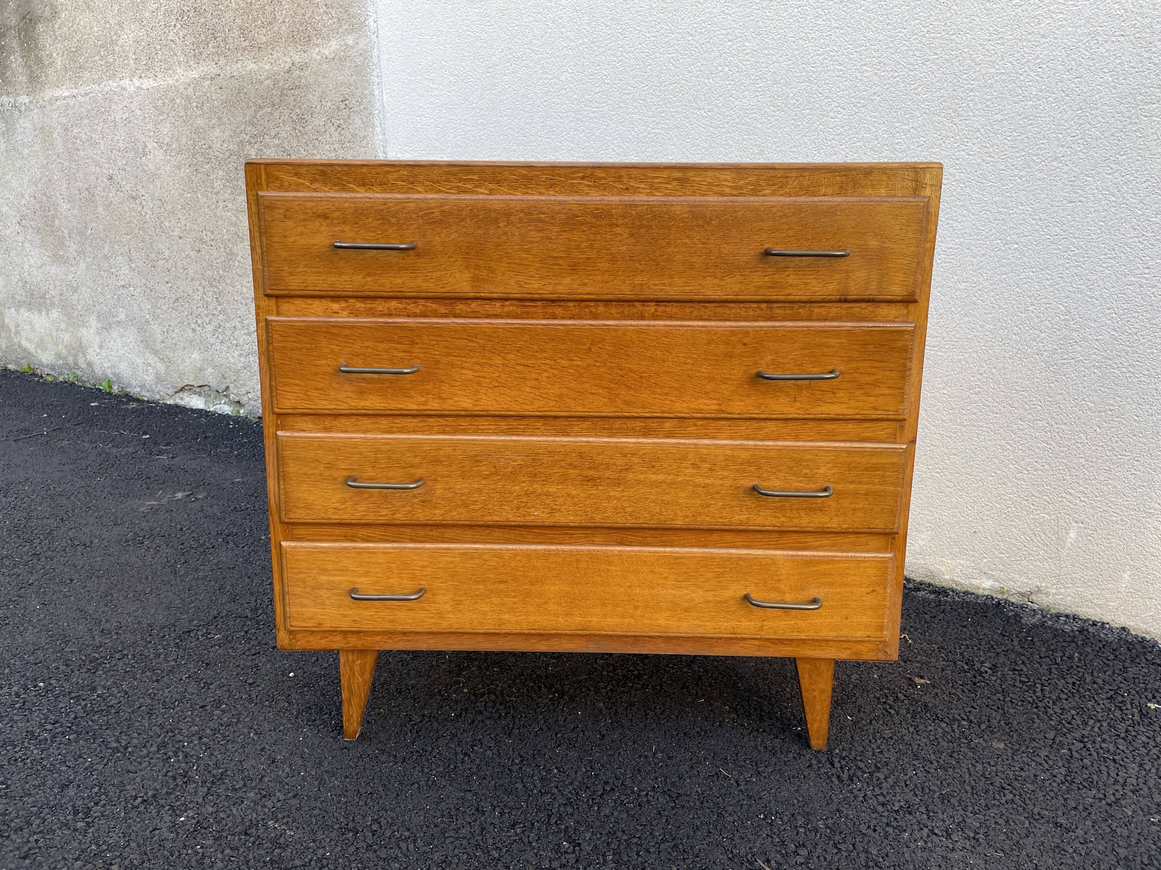 Commode vintage pieds compas
